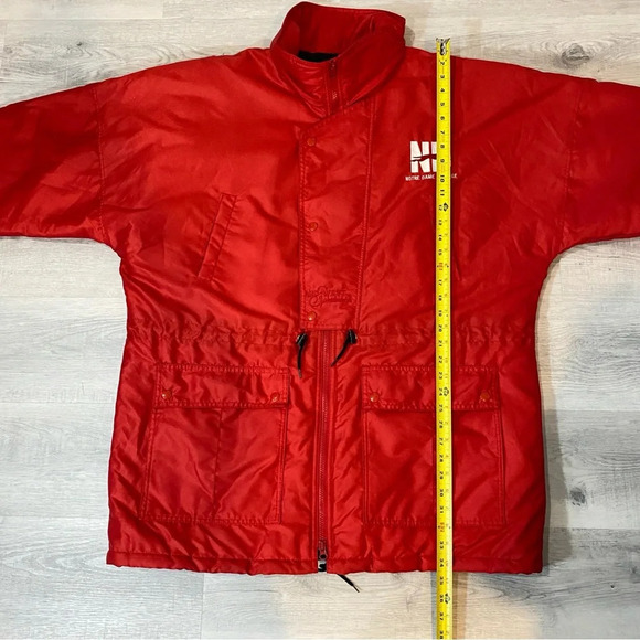 Rare Puffy Winter Coat XXL for Extreme Weather Branded Notre Dame Hounds VTG - Picture 11 of 17
